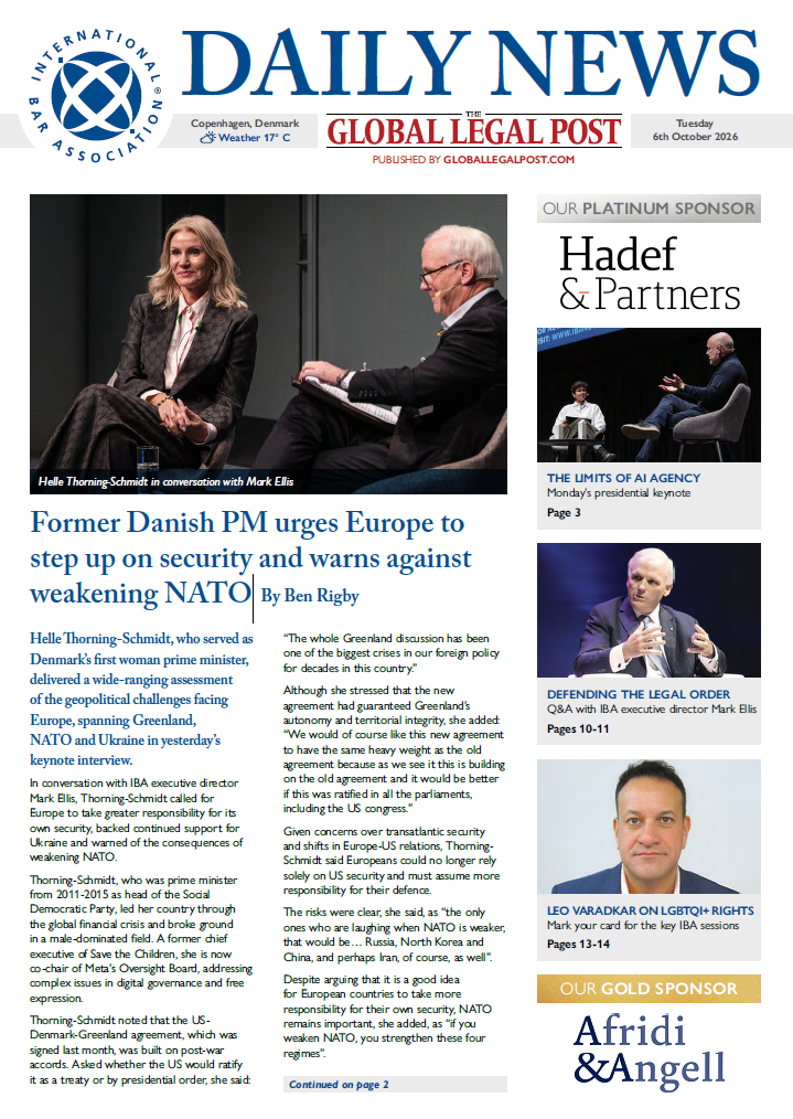 IBA Daily News, Tuesday 6 October 2026
