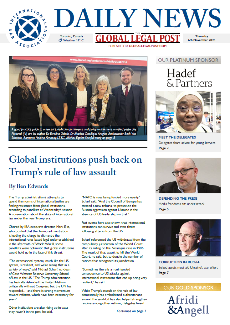 IBA Daily News, Thursday 6 November 2025