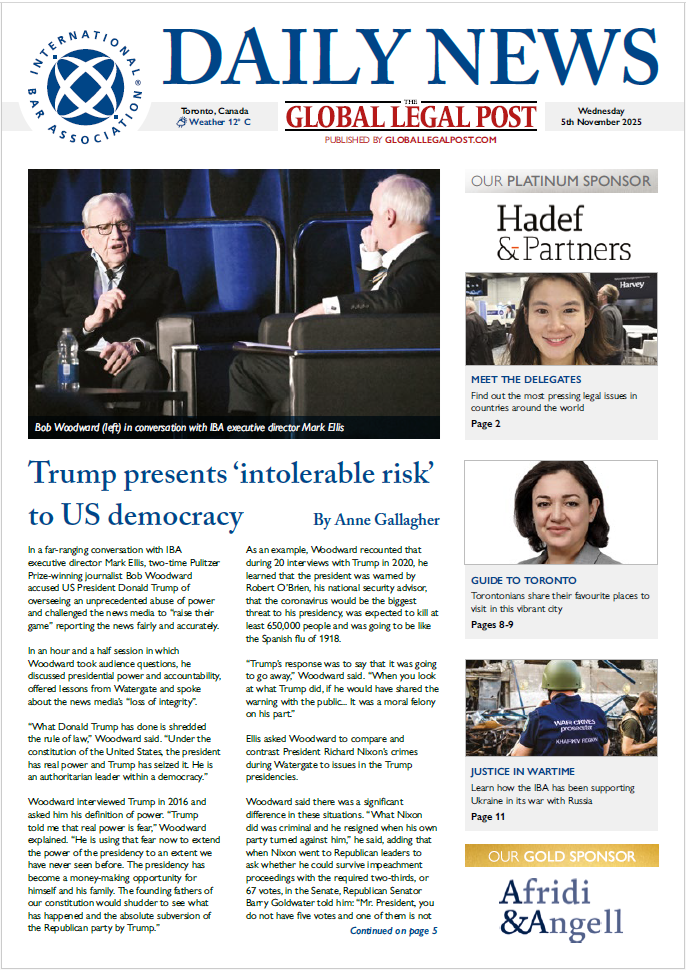 IBA Daily News, Wednesday 5 November 2025