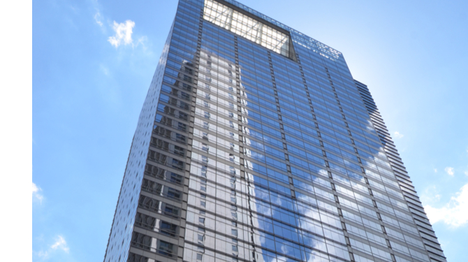 One South Dearborn building in Chicago is shown here on May 29, 2016. This 40-story skyscraper is LEED Silver Certified by the US Green Building Council.