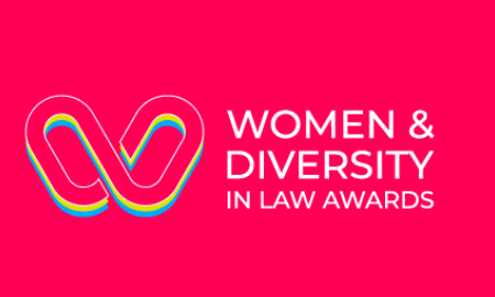 The Women and Diversity in Law Awards logo