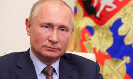 Russian President Vladimir Putin held the meeting with the senior officials of the Government of the Russian Federation, its constituent organizations. Russia Moscow. 11 May 2020
