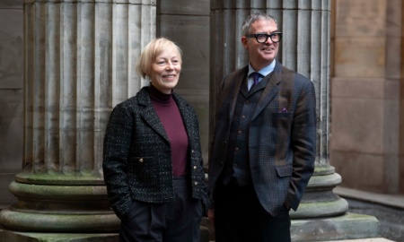 Marie Macdonald with Brian Inkster