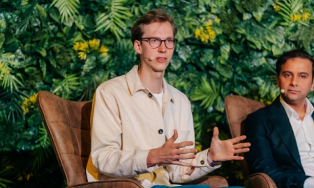 Max Junestrand, co-founder of Legora speaking at LegalTechTalk in London