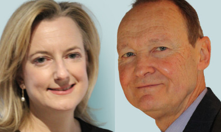 Headshots of Natalie Cohen (left) and Lord Carter