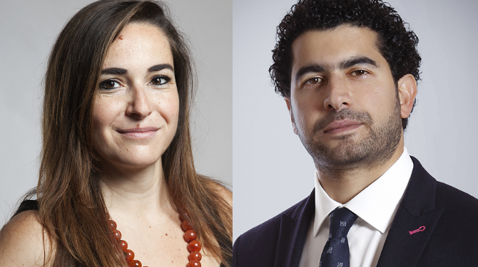 Portrait of Michela D'Avino and Bahaa Ezzelarab