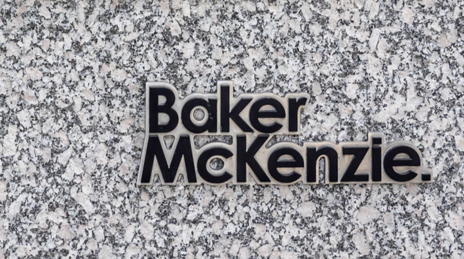 Photograph of Baker McKenzie logo