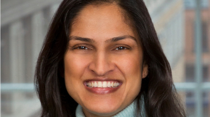 Photograph of new Meritas president Sona Pancholy